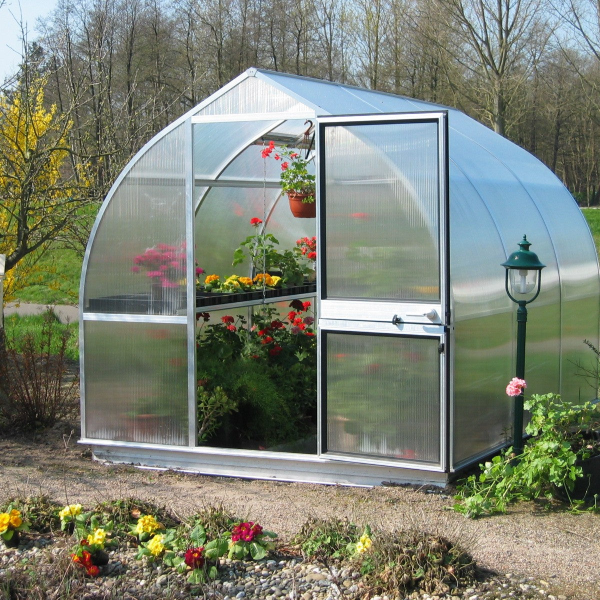 ビニールハウス Rhino Premium Greenhouse Kit 8 x 16 ft. with 4mm Toughened Safety