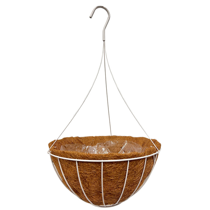 Grower Select® Coco Lined Flat Bottom Hanging Basket