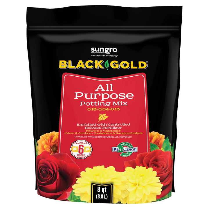 Black Gold All Purpose Potting Soil 8 Quart Bag
