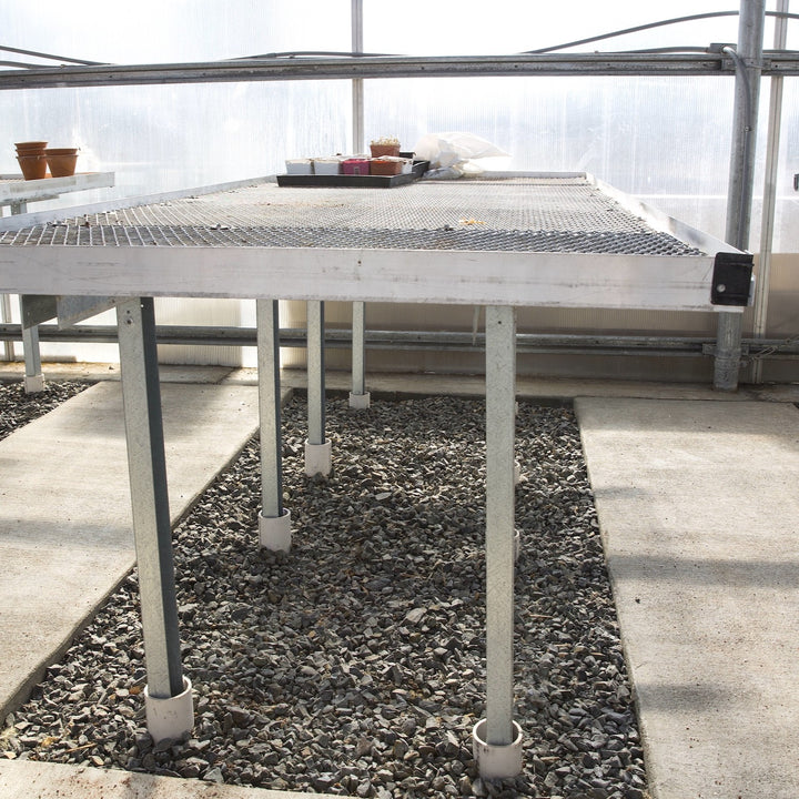 Fixed Steel Greenhouse Bench