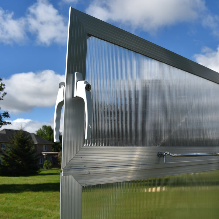 Sungrow Urban DIY Greenhouse Kit 10 x 13 ft with 6mm TwinWall Polycarbonate Panels and Galvanized Steel Frame