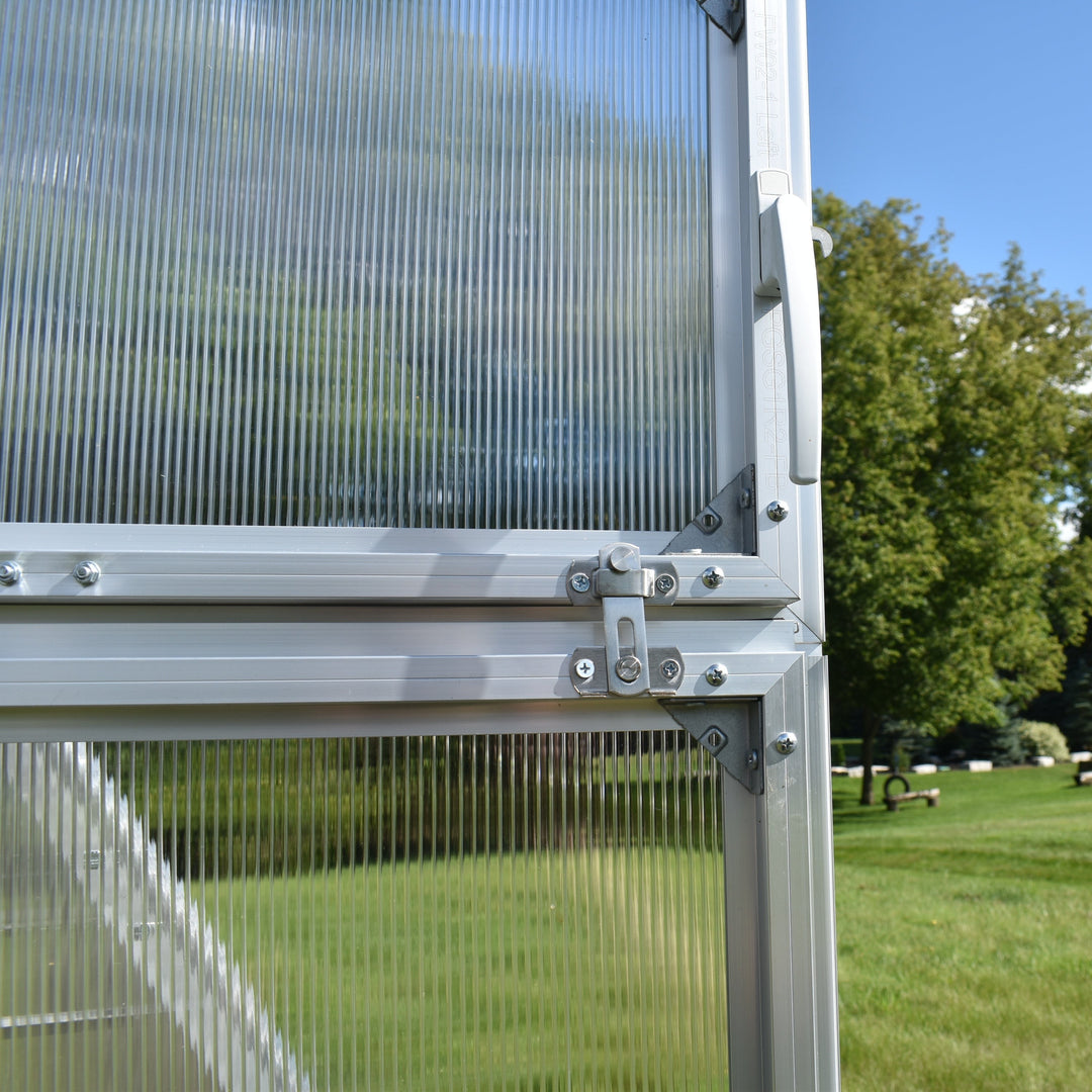 Sungrow Urban DIY Greenhouse Kit 10 x 13 ft with 6mm TwinWall Polycarbonate Panels and Galvanized Steel Frame