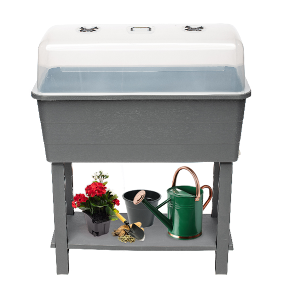 Verona Self-Watering Elevated Garden Bed with Cloche Top