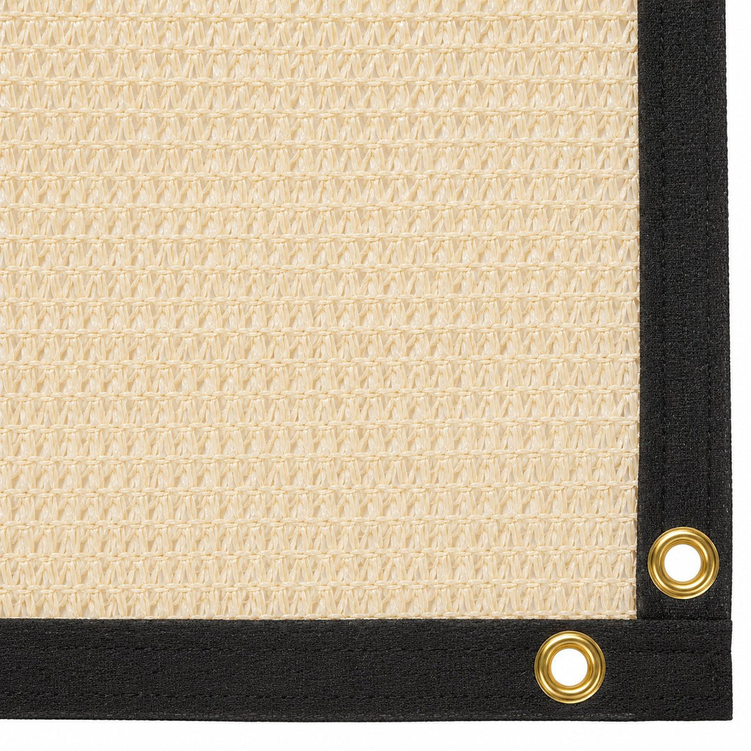 Be Cool Solutions™ 70% Decorative Brown Tape Knit Shade Cloth, Grommeted Panel - Greenhouse Megastore