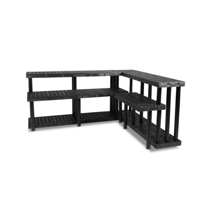 Benchmaster™ 2 Shelf Corner Display - Greenhouse Megastore