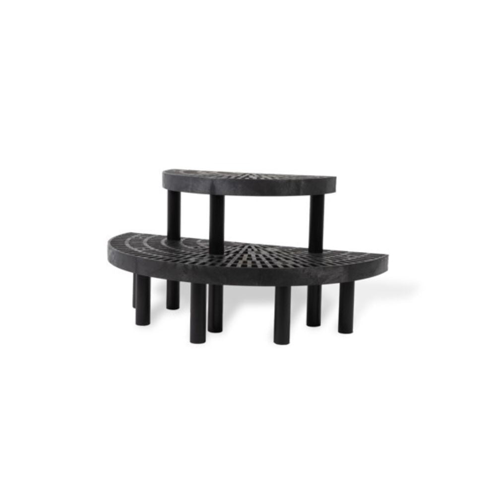 Benchmaster™ 2-Tiered Round End Cap - Greenhouse Megastore