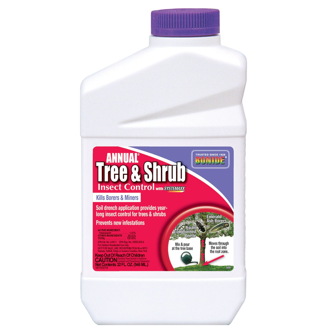 insecticide for bonsai tree Bonide Annual Tree & Shrub Insect Control with Systemaxx Concentrate