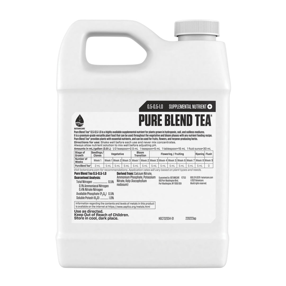Botanicare® Pure Blend® Tea 0.5 - 0.5 - 1 - Greenhouse Megastore