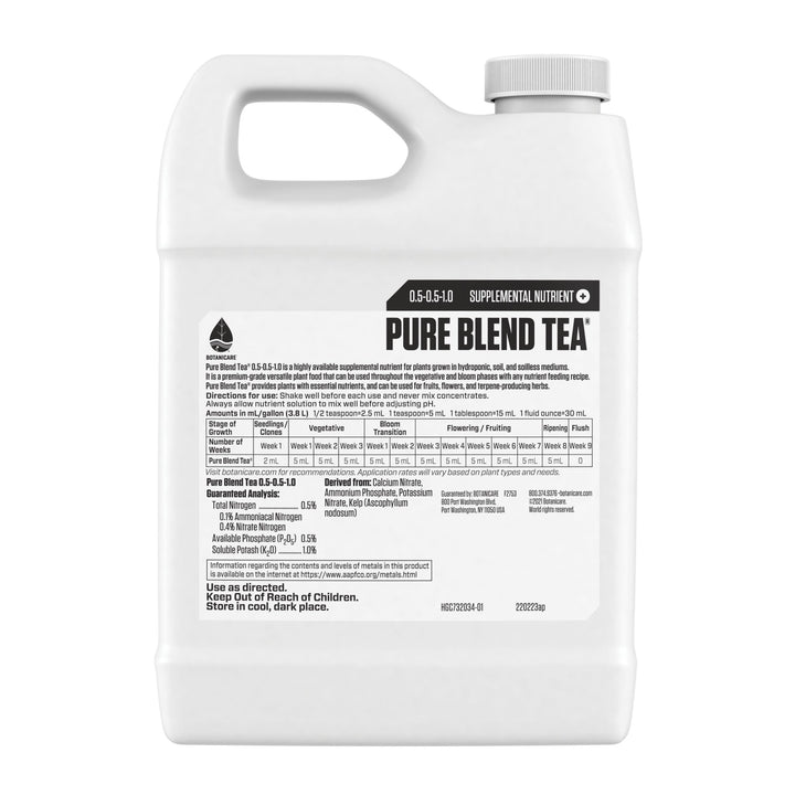 Botanicare® Pure Blend® Tea 0.5 - 0.5 - 1 - Greenhouse Megastore