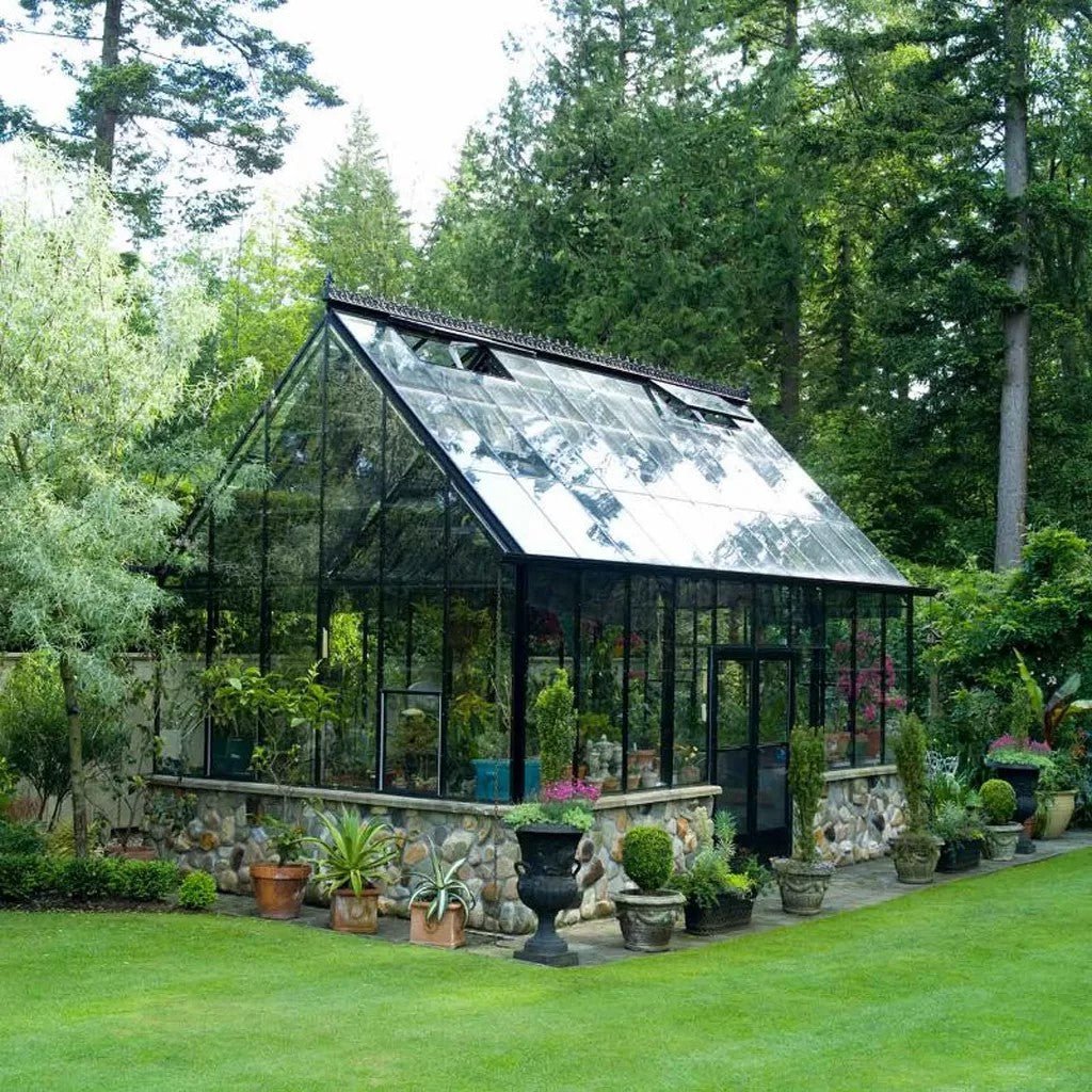 Cape Cod Glass Greenhouse Kit with 3mm Overlaps Tempered Glass Panels and Aluminum Frame - Greenhouse Megastore