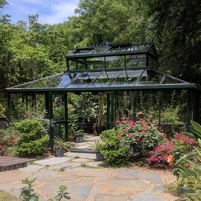 Cathedral Victorian Greenhouse 15 x 20 ft. with 4mm Tempered Glass Panels and Aluminum Frame - Greenhouse Megastore