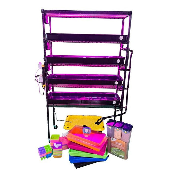 Classroom Hydroponics System - STEM Grow Rack - Greenhouse Megastore