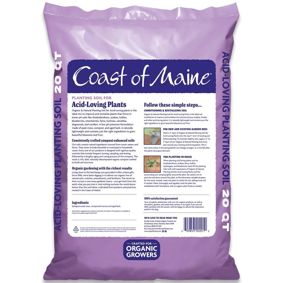 acid potting soil mix Coast of Maine Acid-Loving Plants Soil, 20 Qt