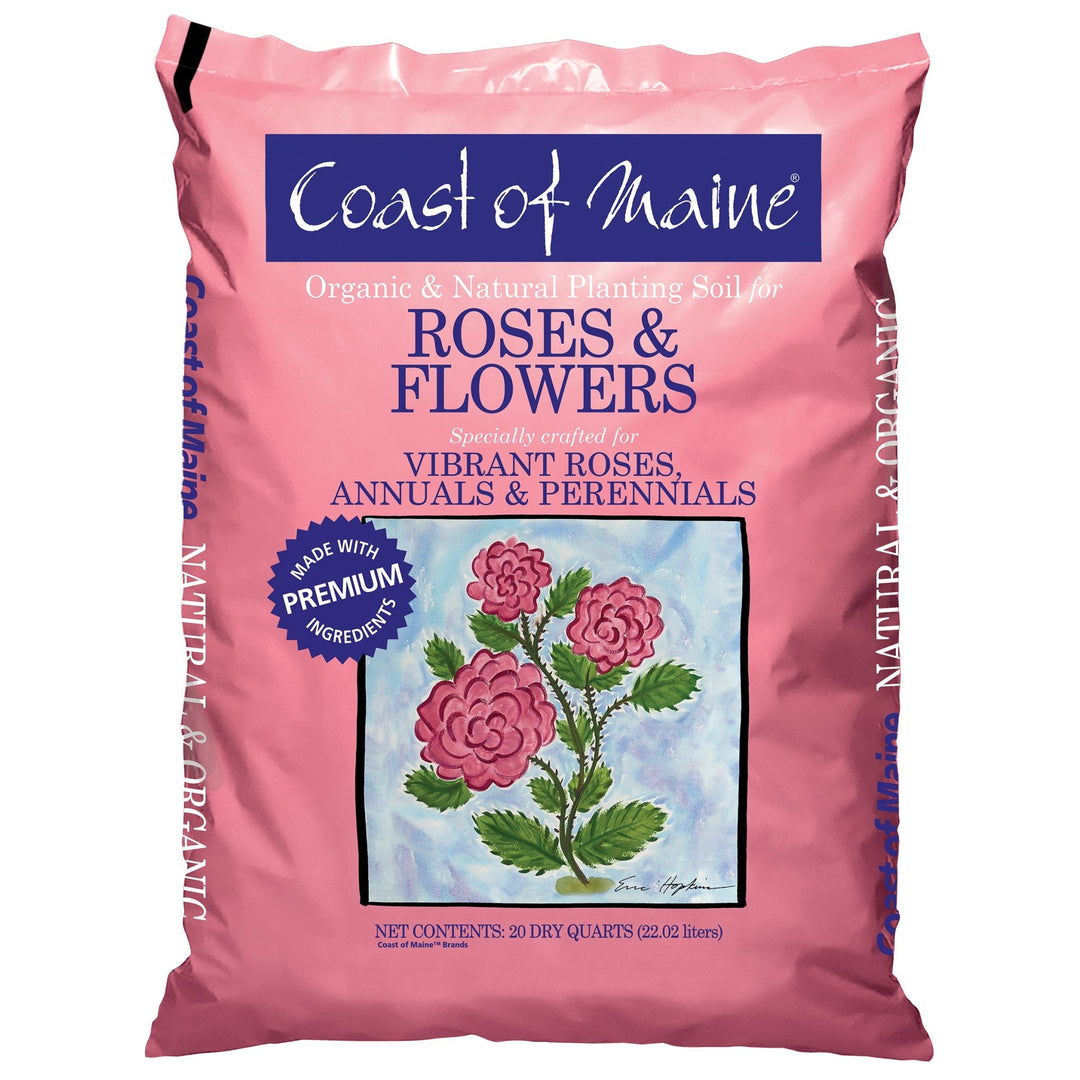 potting mix for flowers Coast of Maine Rose & Flower Planting Soil