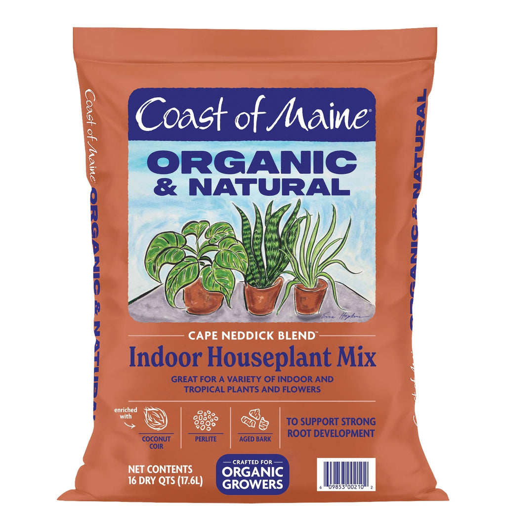 house plant potting soil Coast of Maine Indoor Houseplant Mix 16 QT