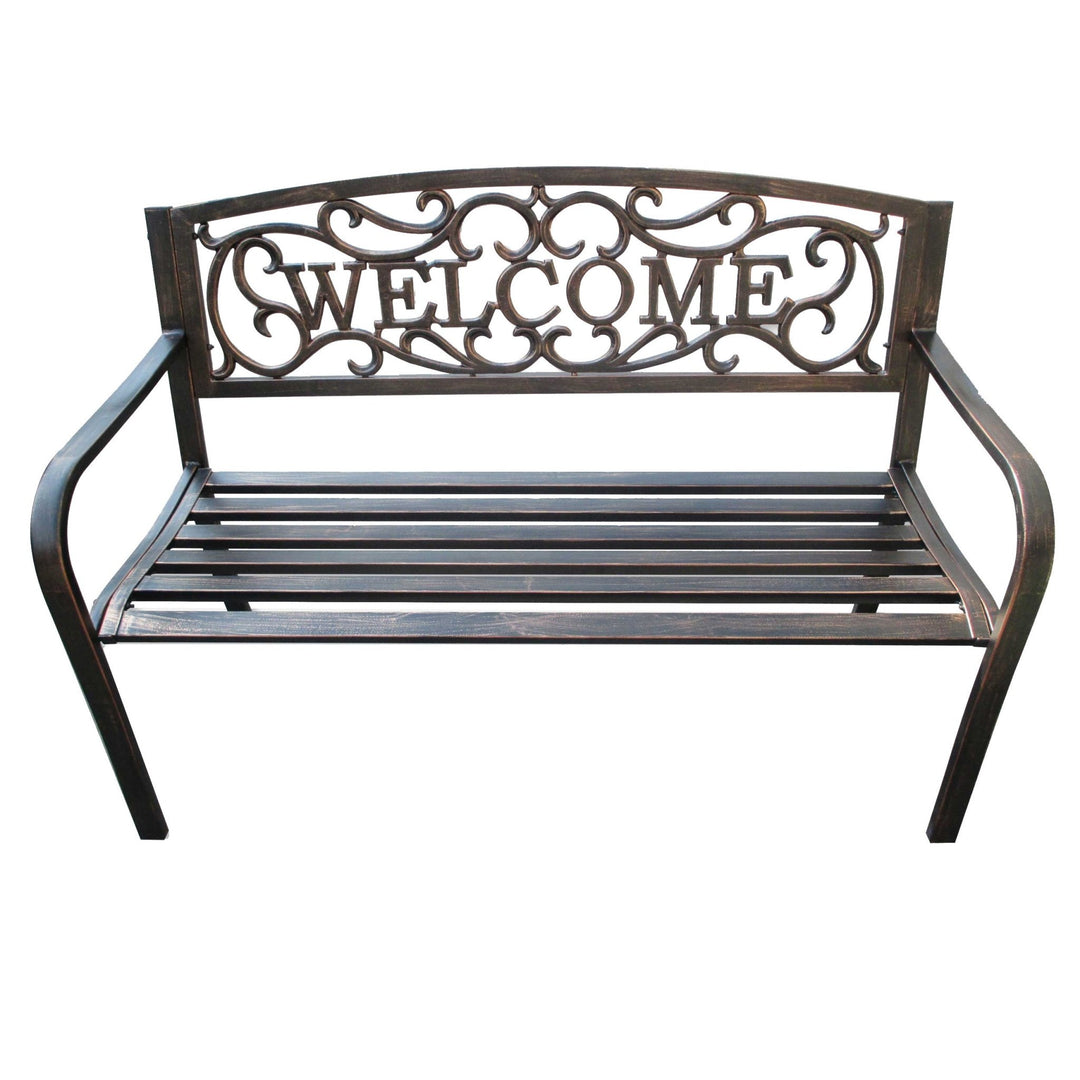 DDI® Backyard Expressions Welcome Garden Bench - Greenhouse Megastore