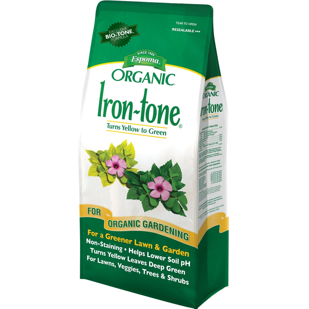 iron plant fertilizer Espoma® Organic Iron Tone 3-0-3