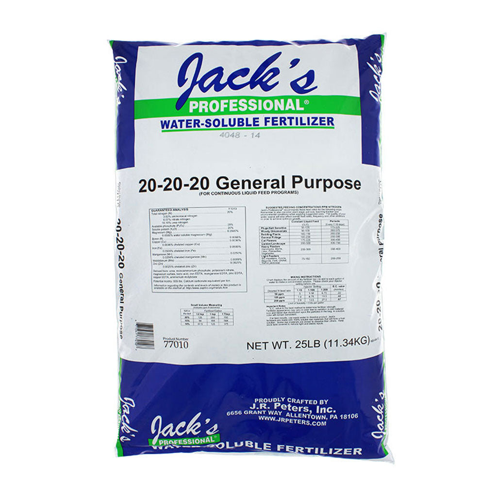 Jack's Professional 20-20-20 General Purpose Fertilizer