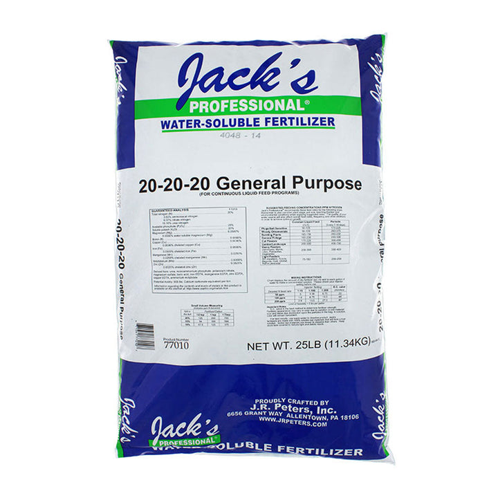 Jack's Professional 202020 General Purpose Fertilizer Greenhouse