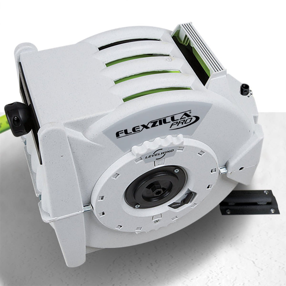 Flexzilla® Pro Retractable Water Hose Reel with Levelwind™ Technology - Greenhouse Megastore