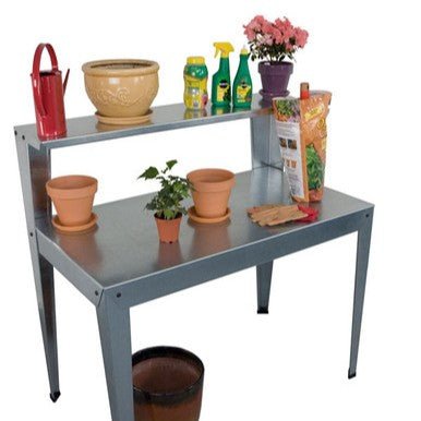 Galvanized Potting Bench - Greenhouse Megastore