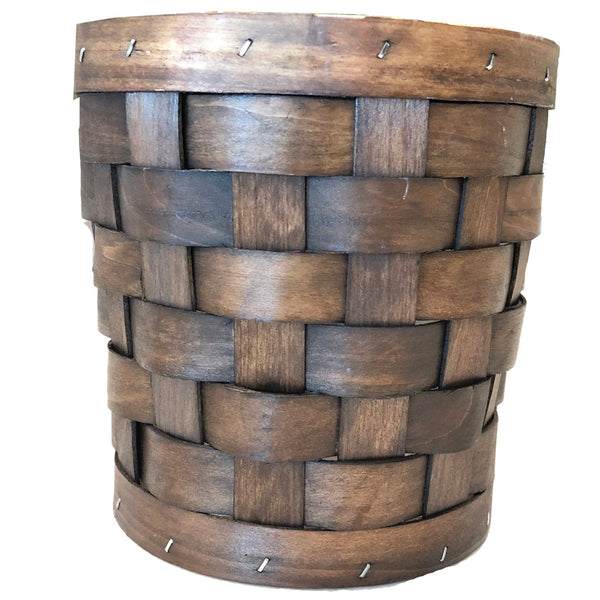 large woven basket planter Gardener Select™ Dark Wood Woven Basket