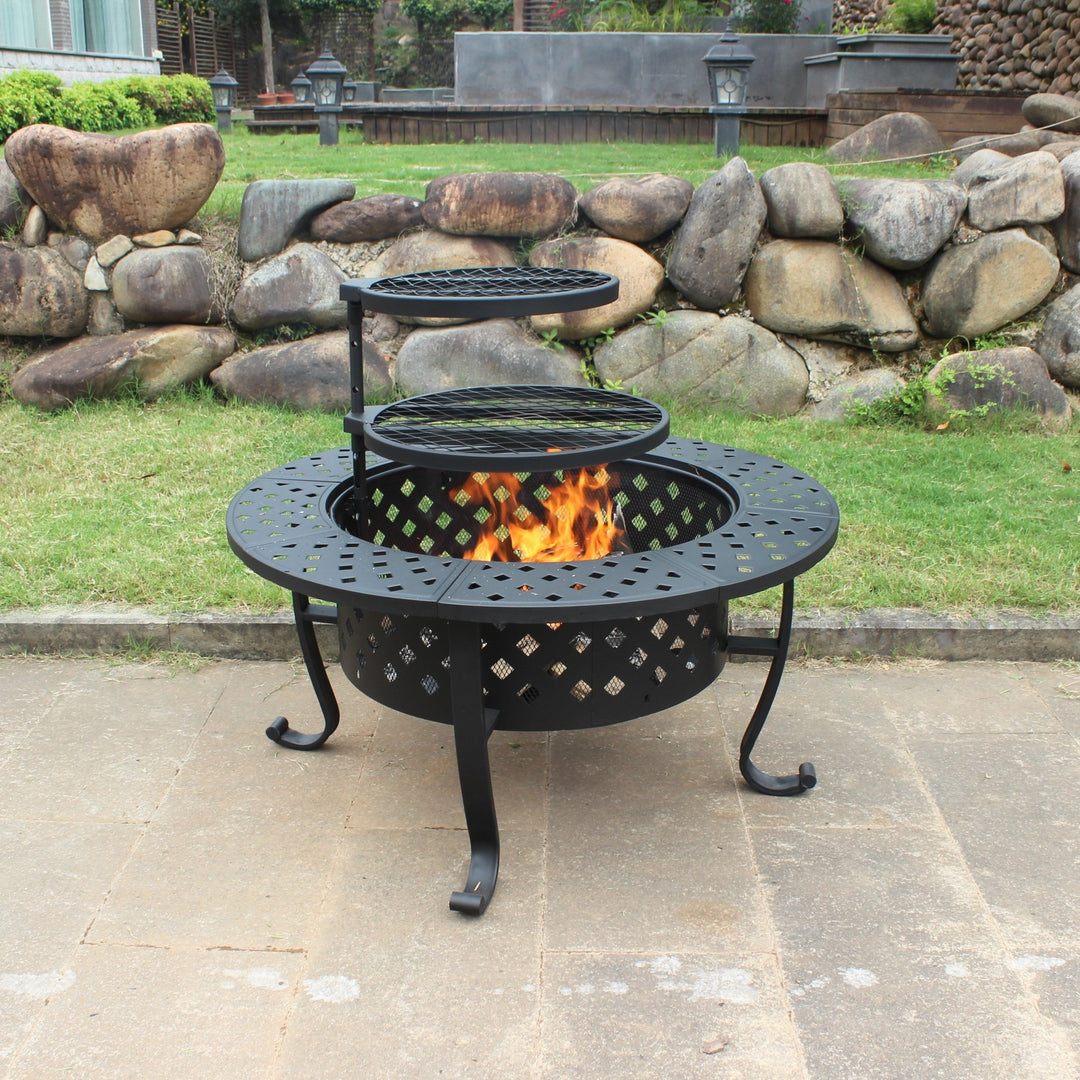 Gardener Select® Round Fire Pit Table - Greenhouse Megastore