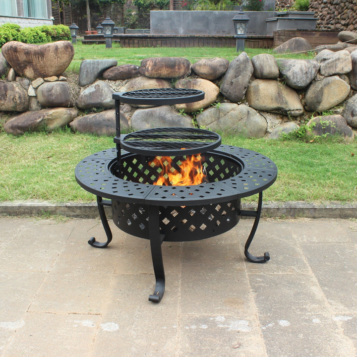 Gardener Select® Round Fire Pit Table - Greenhouse Megastore