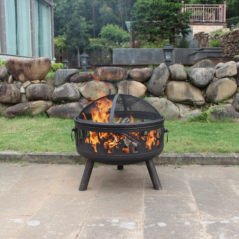 Gardener Select® Wildfire Flames Deep Bowl Fire Pit - Greenhouse Megastore