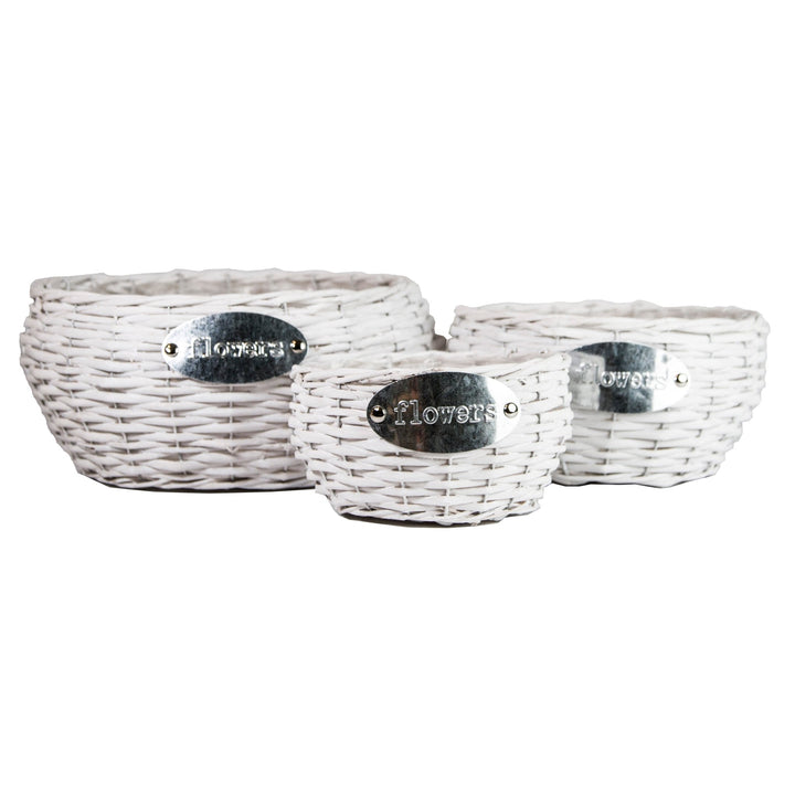 Gardener Select® Willow Woven Baskets - Greenhouse Megastore