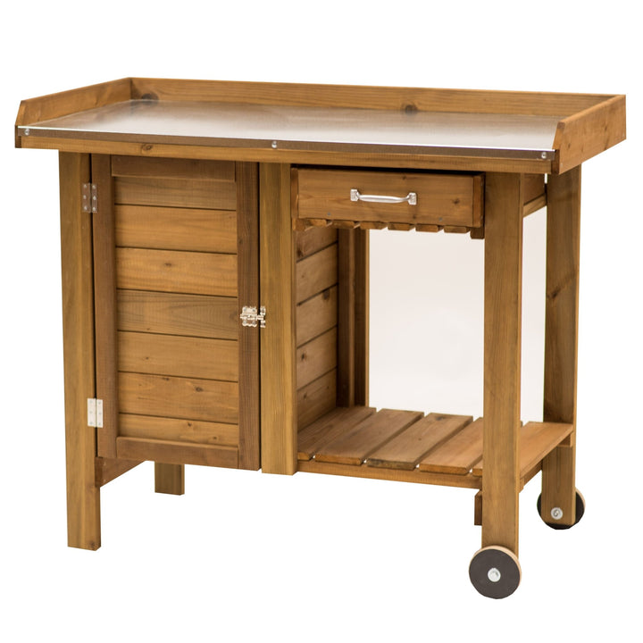 Gardener's Table with Wheels - Greenhouse Megastore