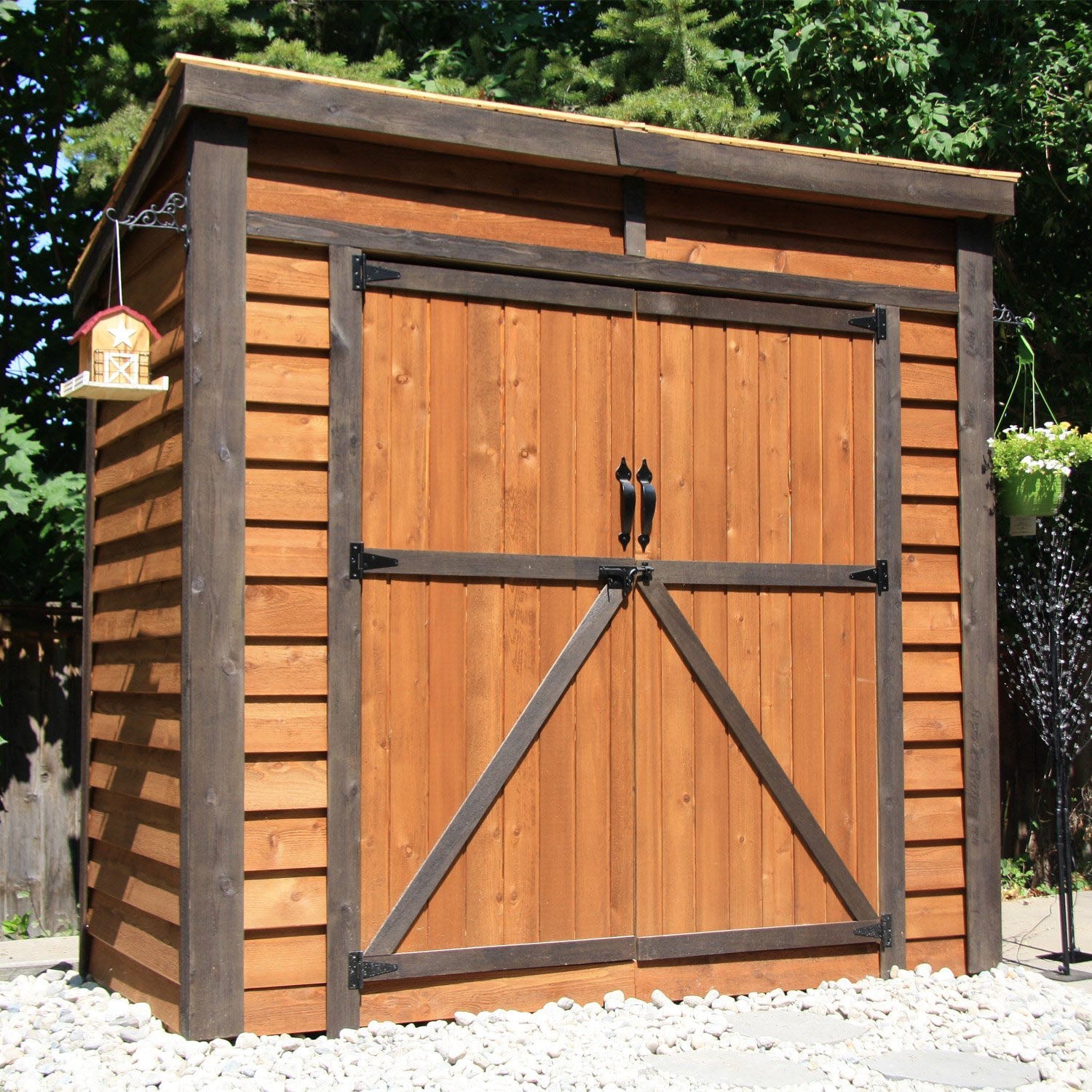 GardenSaver Lean-to Shed 8x4, Double Doors – Greenhouse Megastore