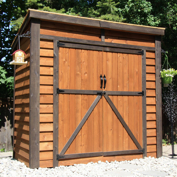 GardenSaver Lean-to Shed 8x4, Double Doors – Greenhouse Megastore