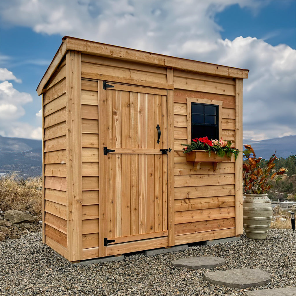 GardenSaver Lean-to Shed 8x4, Single Door – Greenhouse Megastore