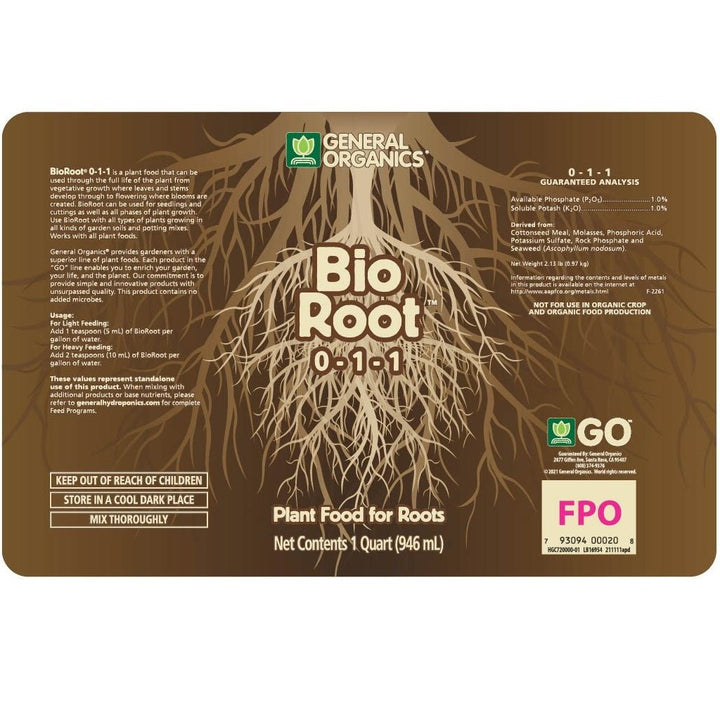 General Organics® BioRoot® 0 - 1 - 1 - Greenhouse Megastore