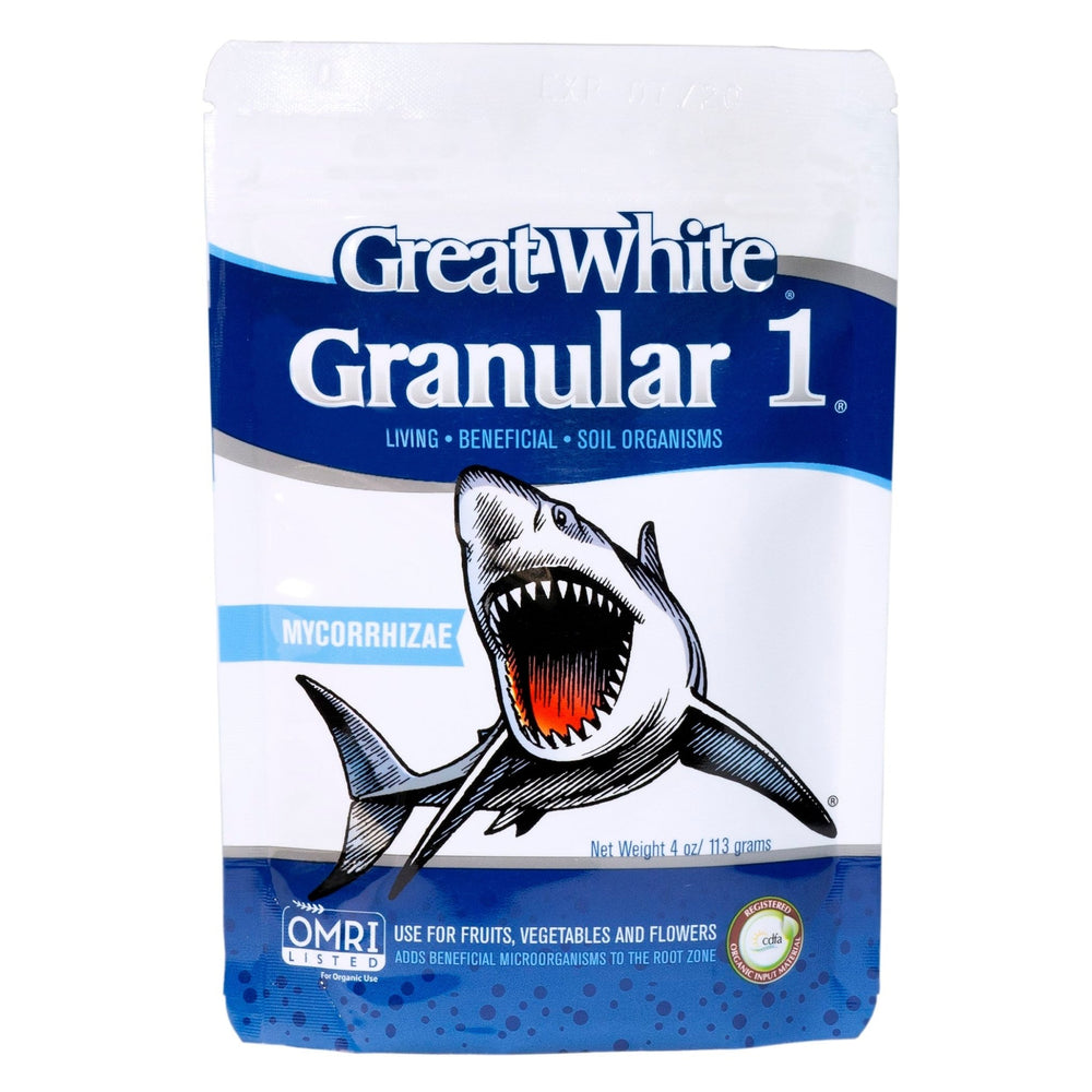 Great White® Granular 1® Single - Species Organic Mycorrhizal - Greenhouse Megastore
