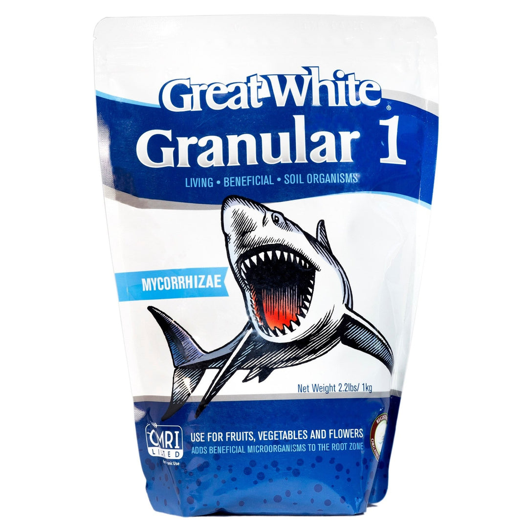 Great White® Granular 1® Single - Species Organic Mycorrhizal - Greenhouse Megastore