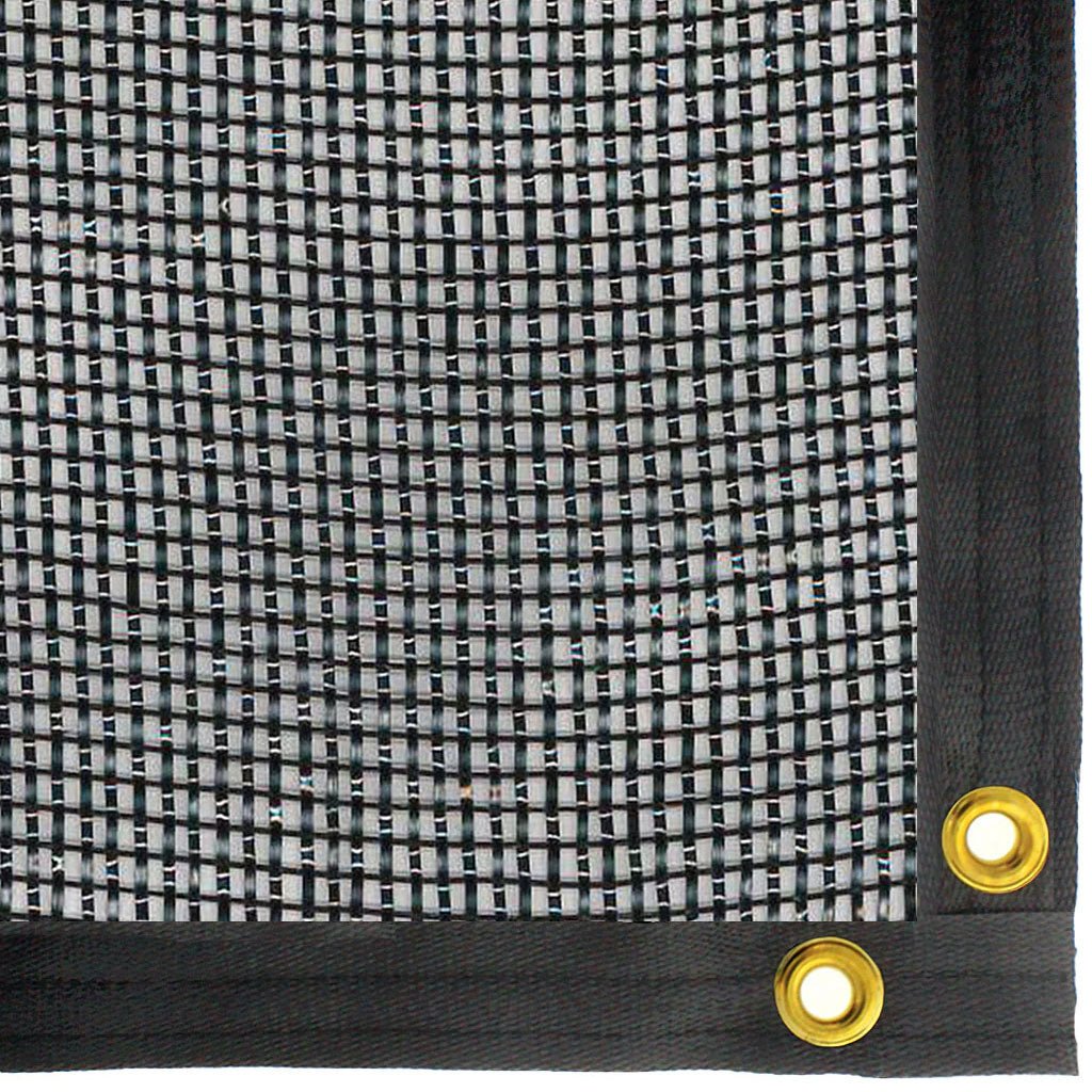 Green - Tek® 55% Black Woven Shade Cloth, Taped and Grommeted Panel - Greenhouse Megastore
