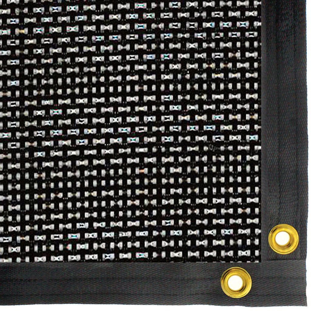 Green - Tek® 80% Black Woven Shade Cloth, Taped and Grommeted Panel - Greenhouse Megastore