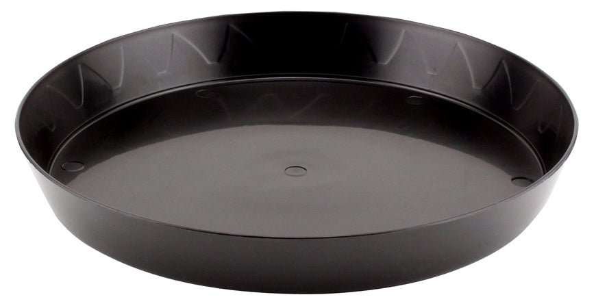 Gro Pro® Heavy-Duty Black Plastic Saucer - Greenhouse Megastore