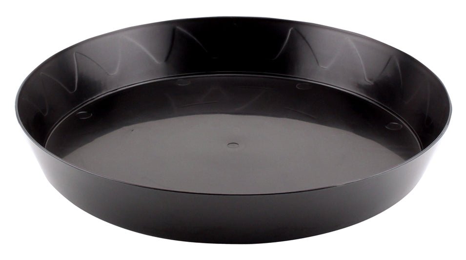 Gro Pro® Heavy-Duty Black Plastic Saucer - Greenhouse Megastore