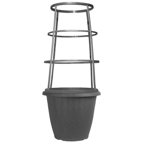 Grower Select® Empire Round Planter With Cage - Greenhouse Megastore
