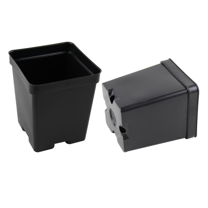 Grower Select Square Black Form Pots - Greenhouse Megastore