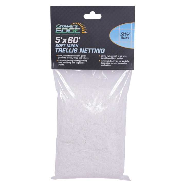 Grower's Edge® Soft Mesh Trellis Netting - 3.5 in. Squares - Greenhouse Megastore