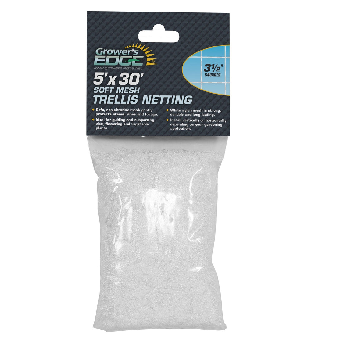 Grower's Edge® Soft Mesh Trellis Netting - 3.5 in. Squares - Greenhouse Megastore