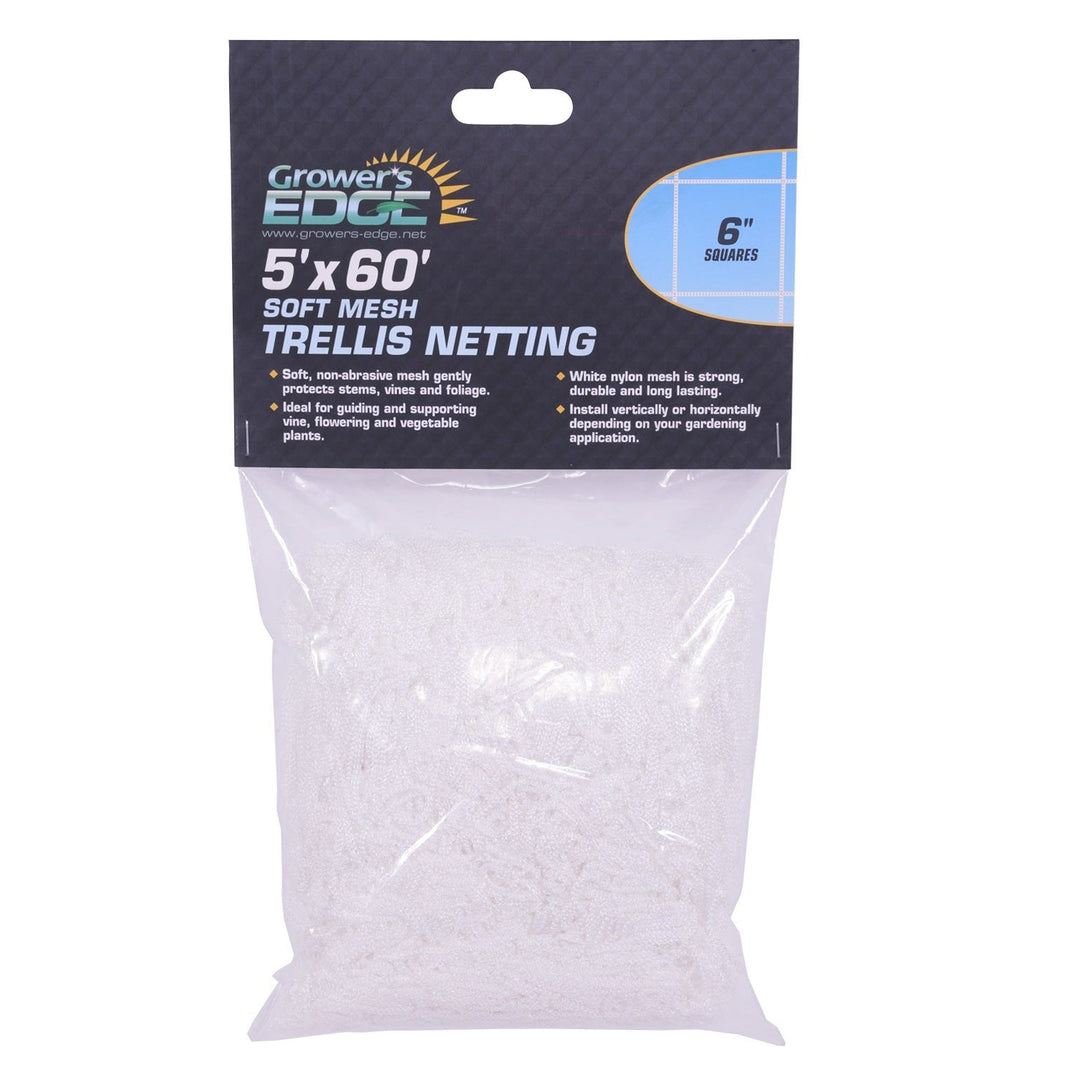 Grower's Edge® Soft Mesh Trellis Netting - 6 in. Squares - Greenhouse Megastore