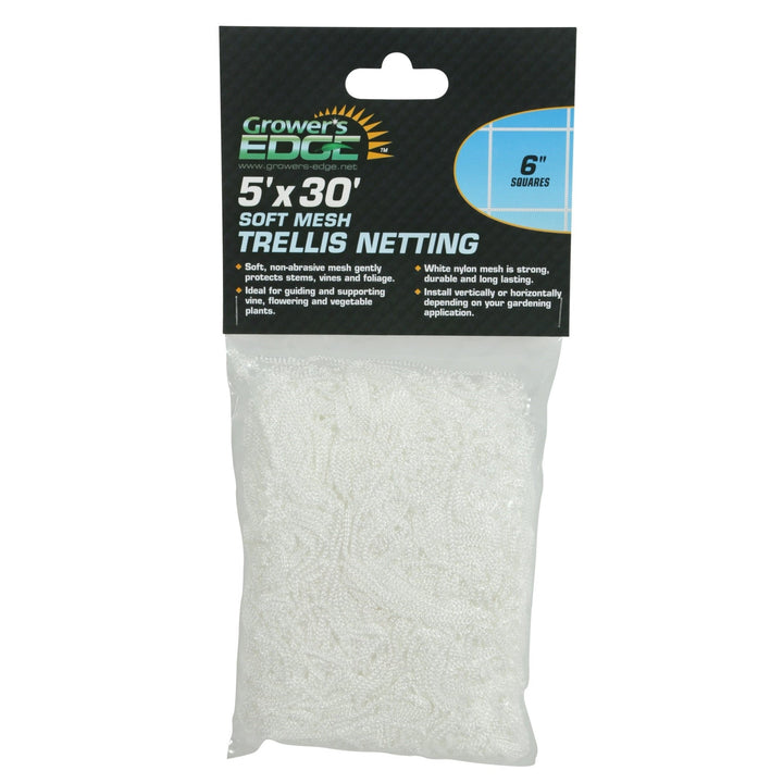 Grower's Edge® Soft Mesh Trellis Netting - 6 in. Squares - Greenhouse Megastore