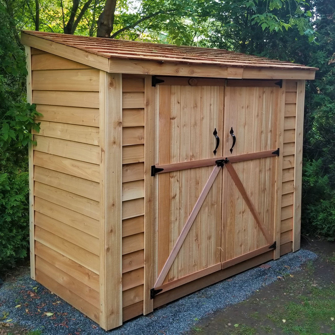 SpaceSaver Lean-to Shed 8x4, Double Doors