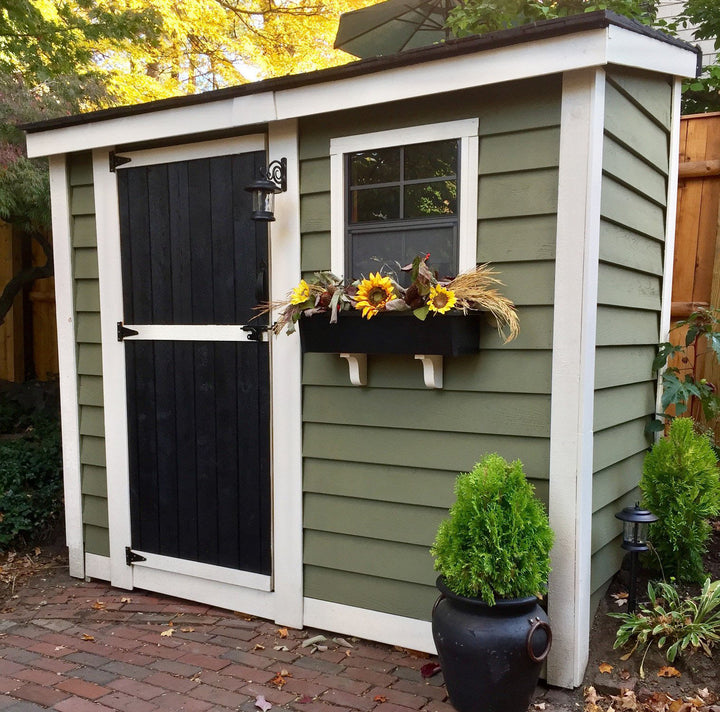 SpaceSaver Lean-to Shed 8x4, Single Door