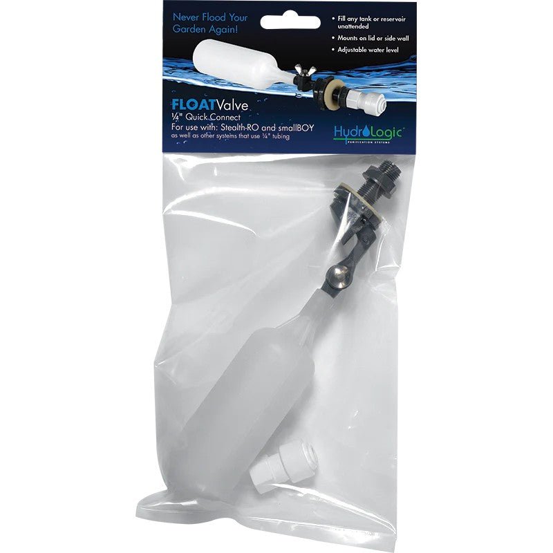 HydroLogic® Stealth - RO™ 1/4 in. Quick Connect Float Valve - Greenhouse Megastore